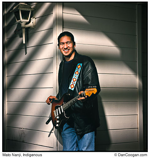 Mato Nanji, guitarist for the Native American blues-rock band, Indigenous