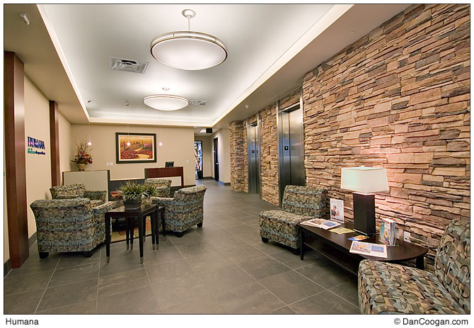 Humana lobby, interior, office building, Phoenix