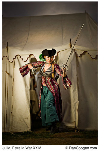 Julia Cohen, Captain Jack Brass, at the Estrella War XXIV