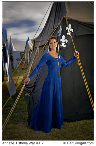 Annette Gredal,of Stockholm, Sweden, at the Estrella War XXIV