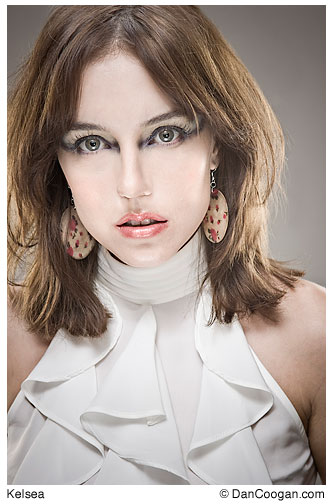 Portrait of model Kelsea Telise - ruffles stare