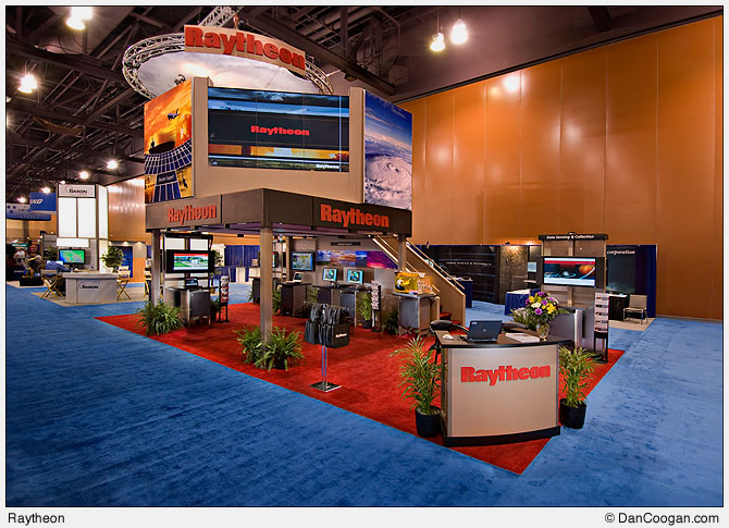 Raytheon, Two-story trade show booth