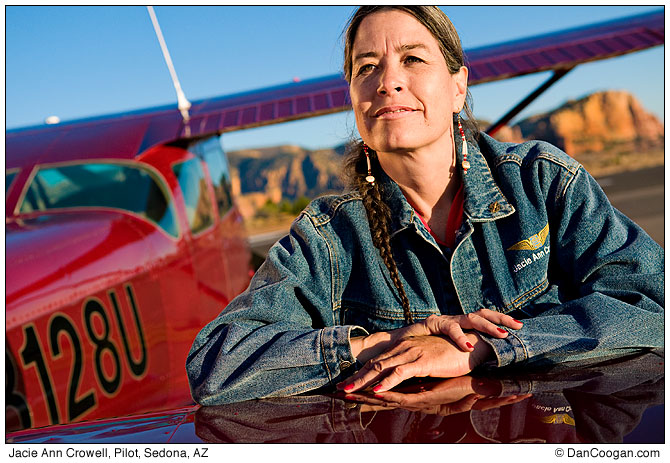 Jacie Ann Crowl, Pilot, Sedona, AZ, for AOPA Pilot Magazine.