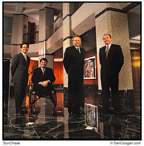 SunChase Holdings Inc., Executives in the Esplanade Lobby