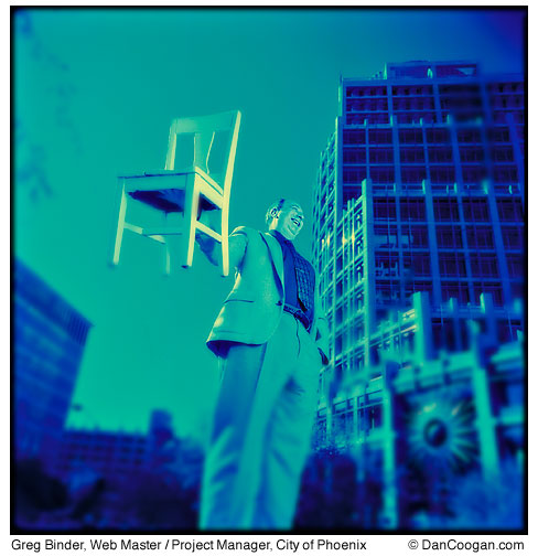 Greg Binder, Web Master / Project Manager, City of Phoenix, AZ, photo by Dan Coogan 99-1213g2_greg_binder.jpg