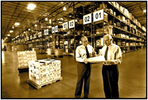 Xpedx, Guy Belew, Vice President of Marketing meeting with Walt Weiler, Division Manager at the company's 208,000 square foot distribution facility, Phoenix, AZ